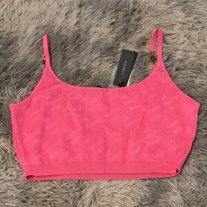 Versace Pink Crop Top 46
